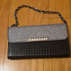 Chic Black and Silver Women's Clutch